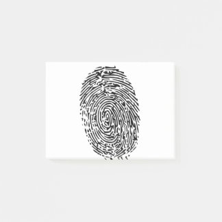 Fingerprint design post-it notes