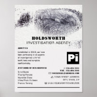 Fingerprint Design, Private Detective Investigator