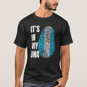 Fingerprint DNA Biometry Flag Guatemala T-Shirt