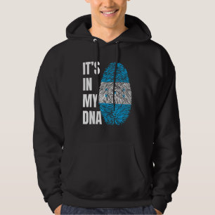 Fingerprint DNA Biometry Flag Honduras Hoodie