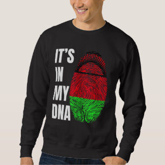 Fingerprint DNA Biometry Flag Malawi Sweatshirt