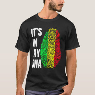 Fingerprint DNA Biometry Flag Mali T-Shirt