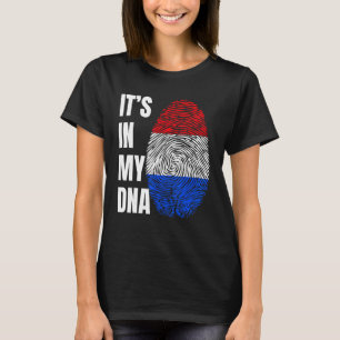 Fingerprint DNA Biometry Holland Flag Netherlands T-Shirt