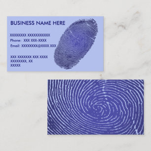 Fingerprint Graphic Business Card