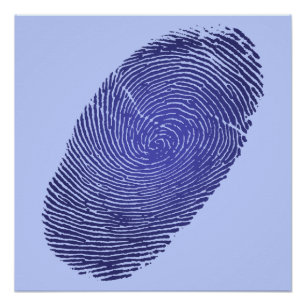 Fingerprint Graphic Poster
