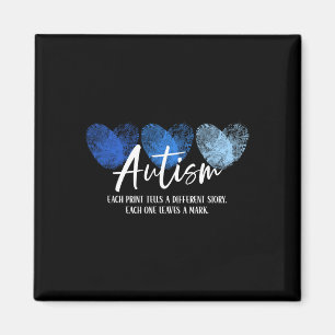 Fingerprint Heart Autism Each Print Tells A Differ Magnet