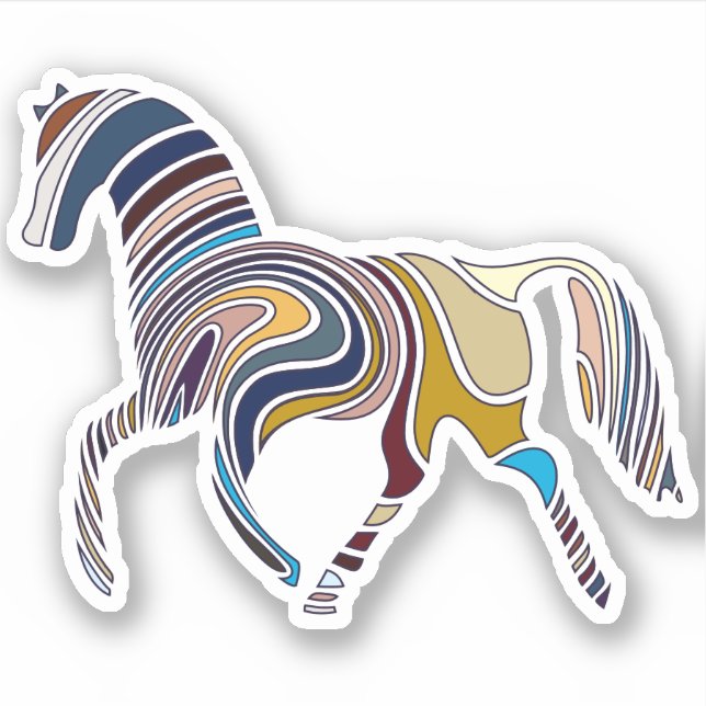 Fingerprint Horse Stickers (Front)