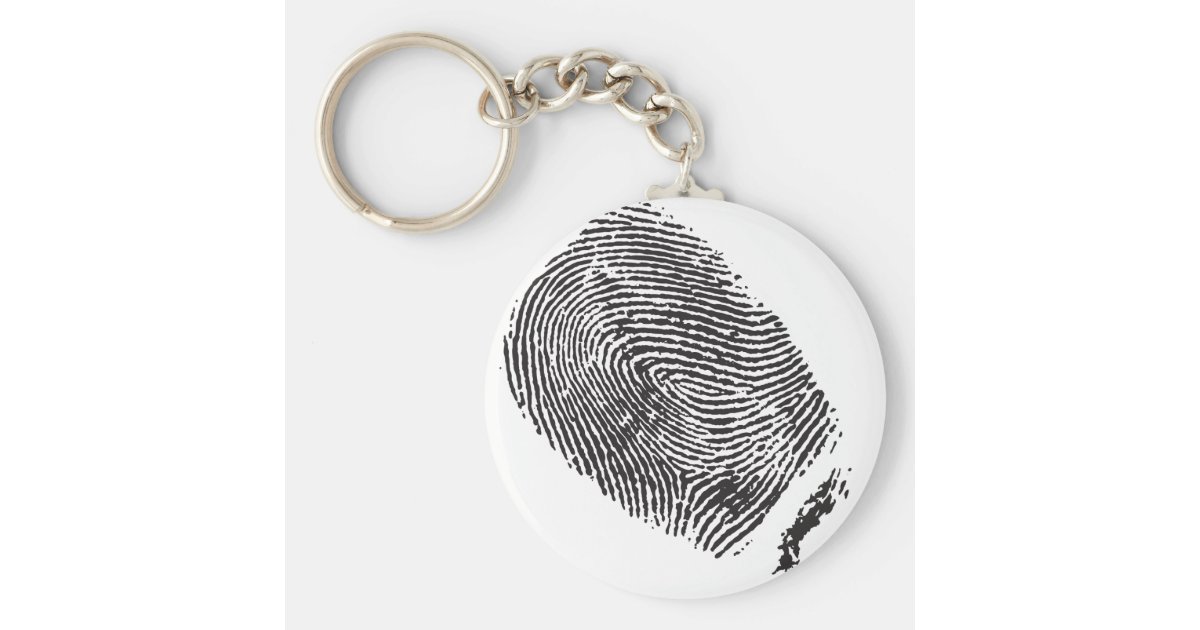 Fingerprint Key Ring Zazzle