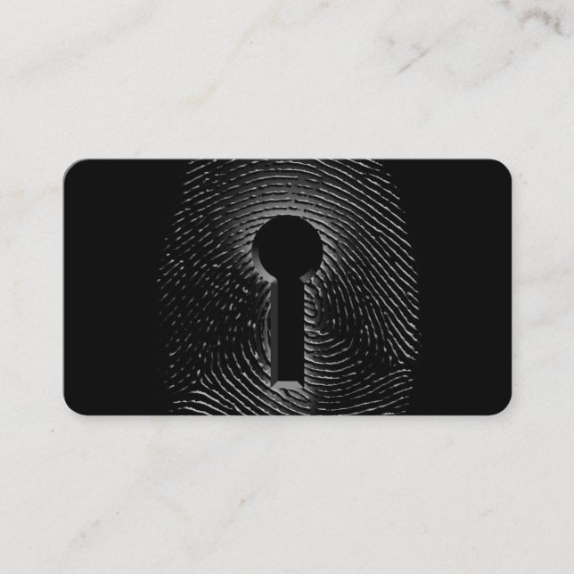 Fingerprint Lock Business Card (Front)