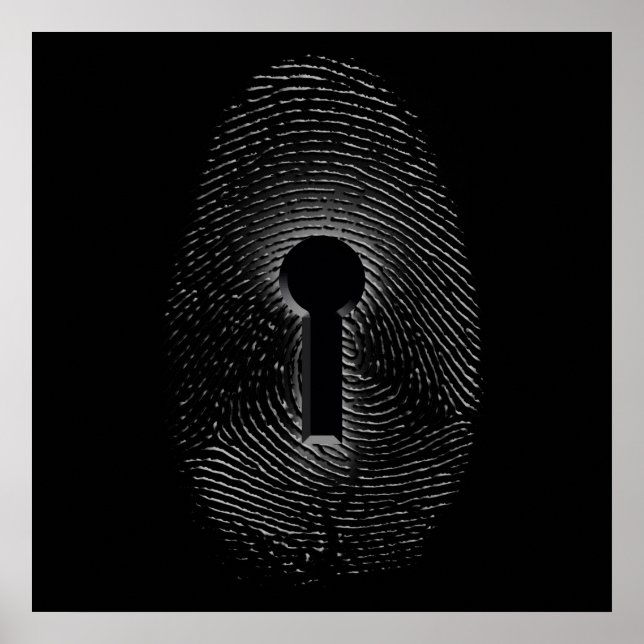Fingerprint Lock Poster (Front)