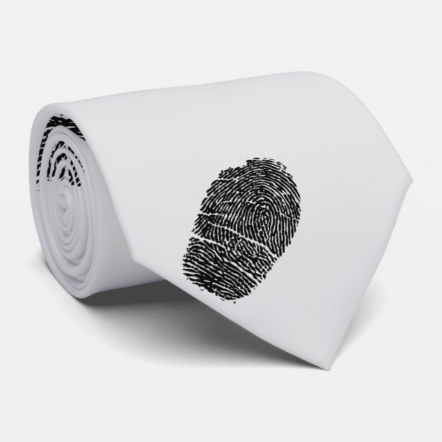 Fingerprint Necktie (Rolled)