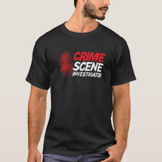 Fingerprint Private Spy Detective Crime Scene Inve T-Shirt