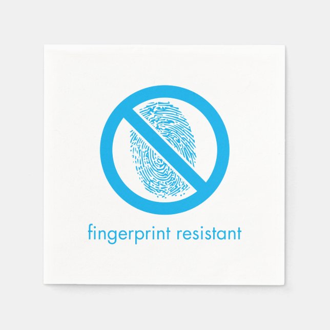 Fingerprint-Resistant Sign Napkins (Front)