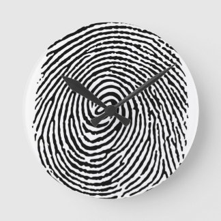 Fingerprint Round Clock