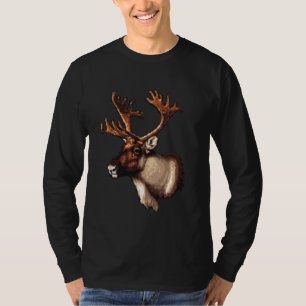 Fingerprint Style - Caribou Dad Mum T-Shirt