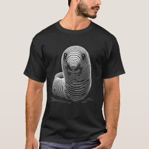 Fingerprint Style - Worm Dad Mum T-Shirt