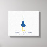 Fingerprint Thumbprint Peacock Tail Wedding Canvas Print<br><div class="desc">Let your wedding guests help you create a unique wedding keepsake with this fun wedding wrapped canvas print. Just provide them with a green ink stamp pad so that they can add their own thumbprints or fingerprints to help create a tail for this cute peacock. It's the perfect wedding keepsake...</div>