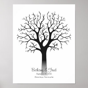 Fingerprint Tree 11"x14" Poster