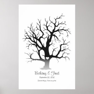 Fingerprint Tree 32"x48" Poster