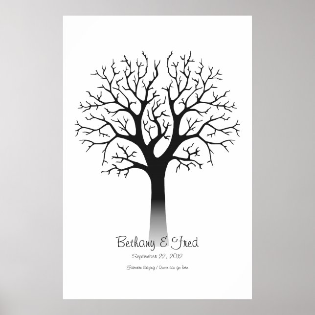 Fingerprint Tree 40"x60" Poster (Front)