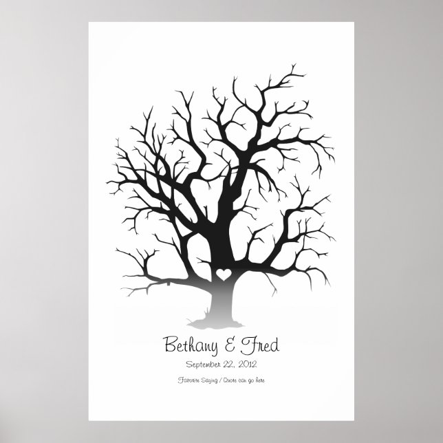 Fingerprint Tree 40"x60" Poster (Front)