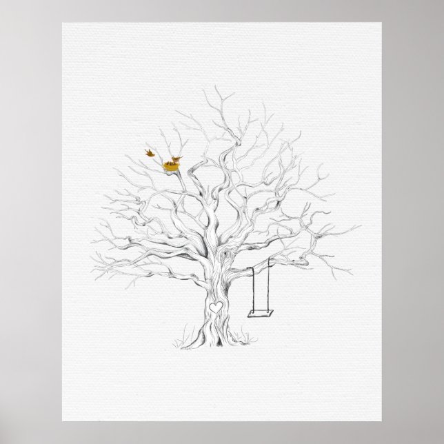 Fingerprint tree guest book (Front)