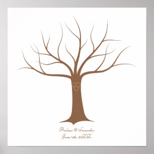 Fingerprint Tree Wedding Guestbook