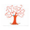Fingerprint Tree Wedding (Heartastic) Square