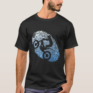 Fingerprint Trial Motorcycle T-Shirt