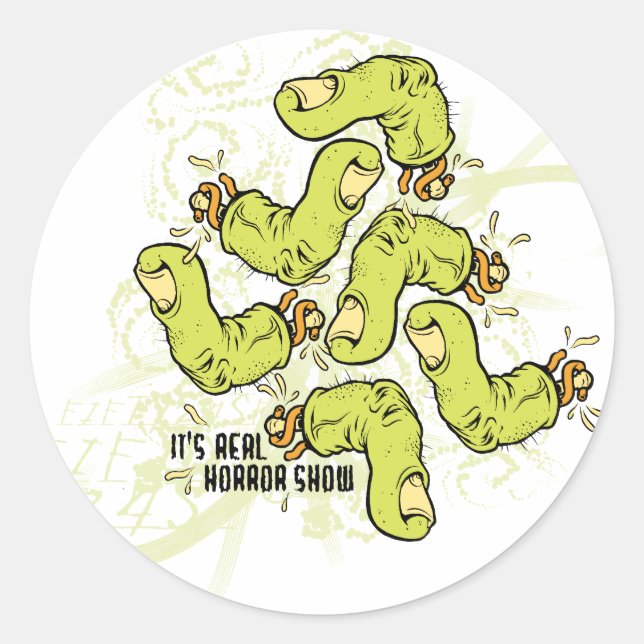 Fingers Classic Round Sticker (Front)