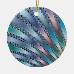 Fingers Fractal Art Ceramic Tree Decoration
