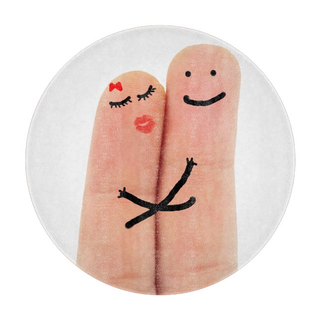 Fingers in love cutting board (Front)