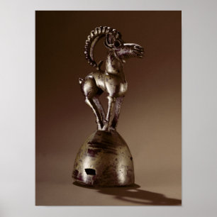 Finial with a mountain goat poster