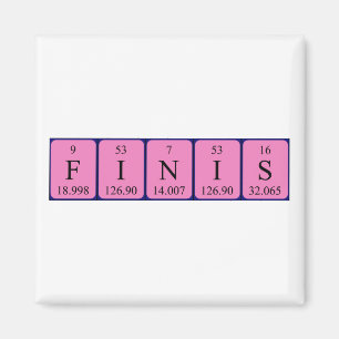 Finis periodic table name magnet