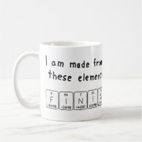 Finis periodic table name mug