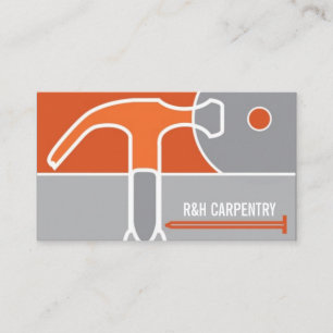 Finish Carpentry, Millwork, Wood ,Construction Bus Business Card
