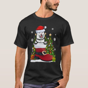 Finish Lapphund in the Shoe Santa Hat Ugly Christm T-Shirt