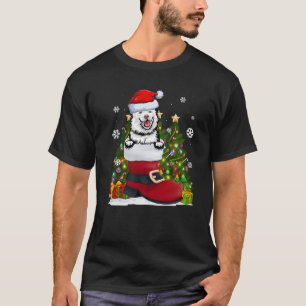 Finish Lapphund in the Shoe Santa Hat Ugly Christm T-Shirt