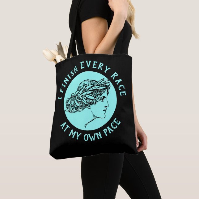 Finish Pace Tote Bag (Close Up)