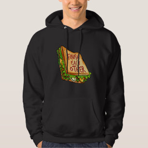 Finish The Delicious Sandwich Mixed Food Sandwich Hoodie