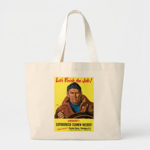 Finish The Job! Large Tote Bag
