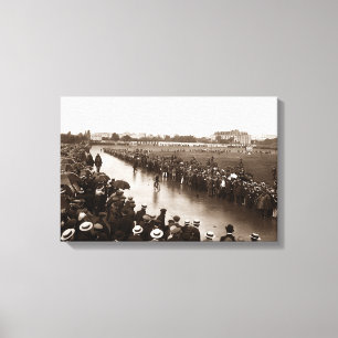 Finish Tour de France 1912 at the Parc des Princes Canvas Print