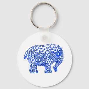 Finite Elephant Key Ring