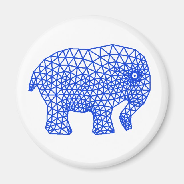 Finite Elephant Magnet (Front)