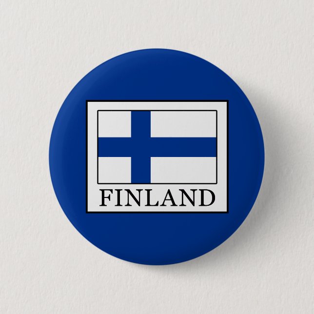 Finland 6 Cm Round Badge (Front)
