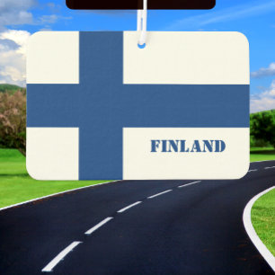 Finland air freshener, car fresh, Finnish Flag Freshener