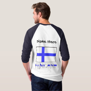 Finland and Finnish Flag Personalised T-Shirt
