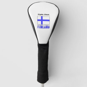 Finland and Finnish Flag with Your Name Golf Head Cover