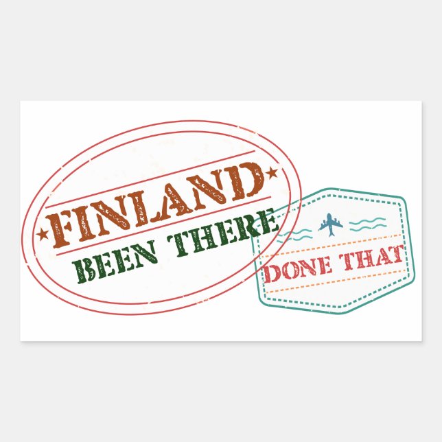 Finland Been There Done That Rectangular Sticker (Front)