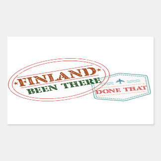 Finland Been There Done That Rectangular Sticker